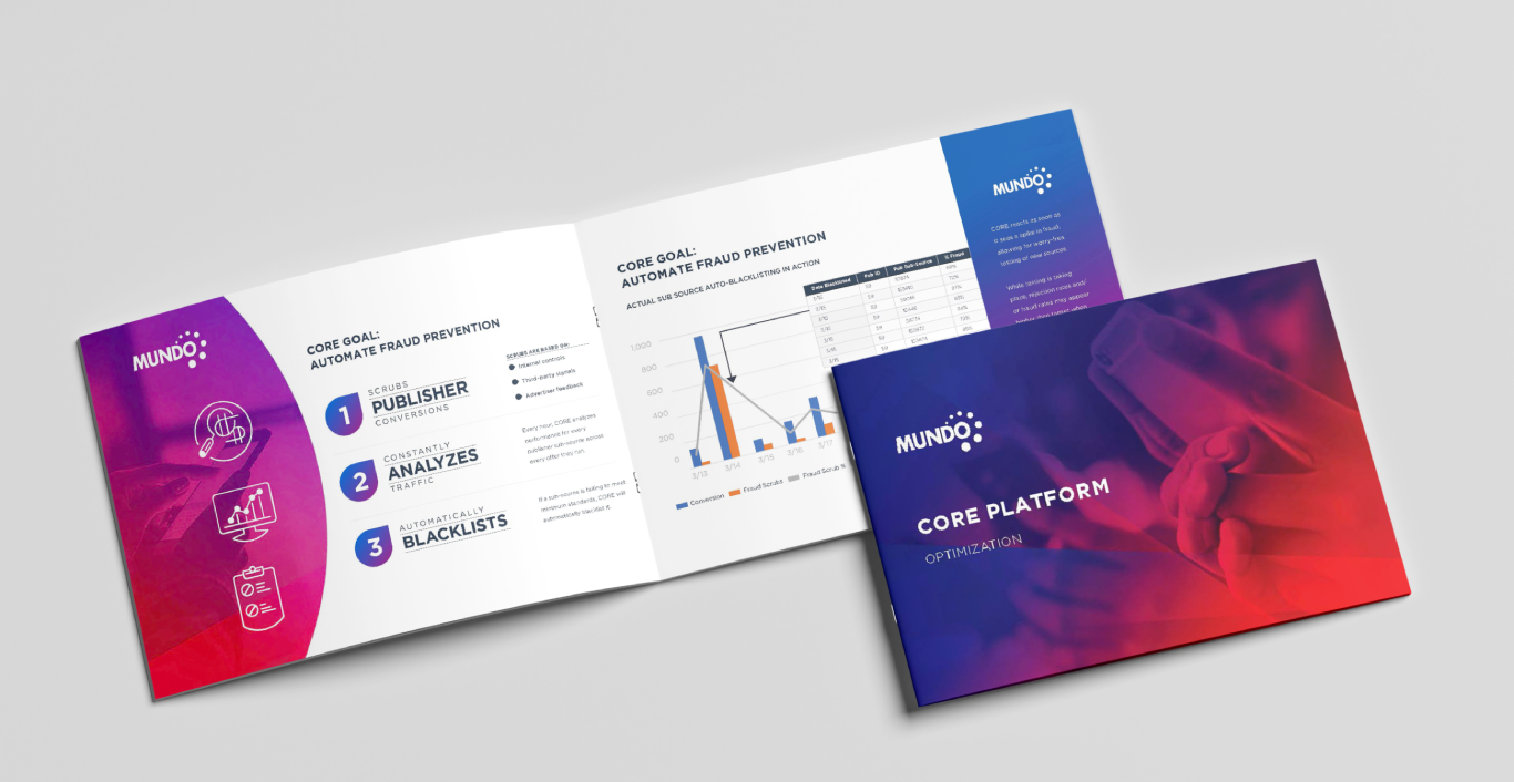 Mundo core platform booklet mockup
