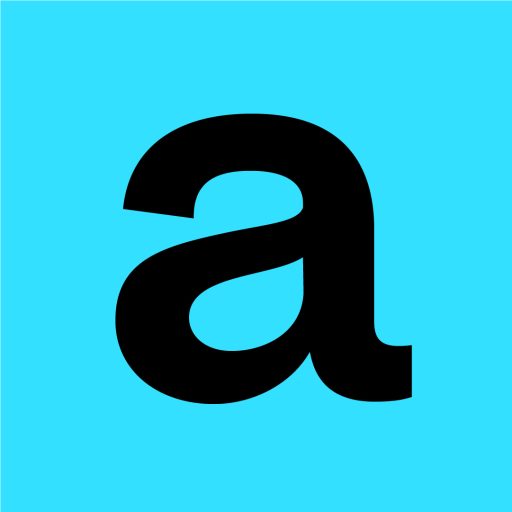 Arnold Street Logotype blue background black text